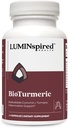 LUMINSPIRED Helse høy absorpsjon Turmeric Curcumin Supplement med svart pepper ekstrakt for felles helse, antioksidant støtte og inflammasjon Relief, Vegansk, ikke-GMO, Glutenfri - 60 tall