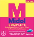 Midol Menstrial Complete, Gelcaps, 24 ct