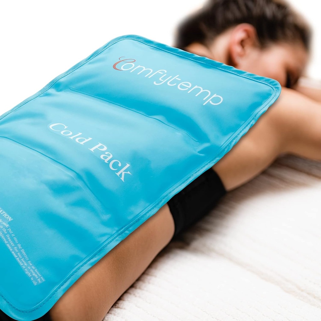 Komfytemp Stor ispakke for rygg smertelindring, 13.5" x 21.5" Reusable Gel Hot og Cold Compress Therapy for fulle kroppsskader, hevelse, Bruises, Spreiner, Kirurgi, Tilbake, Hip, Ben, FSA HSA Godkjent