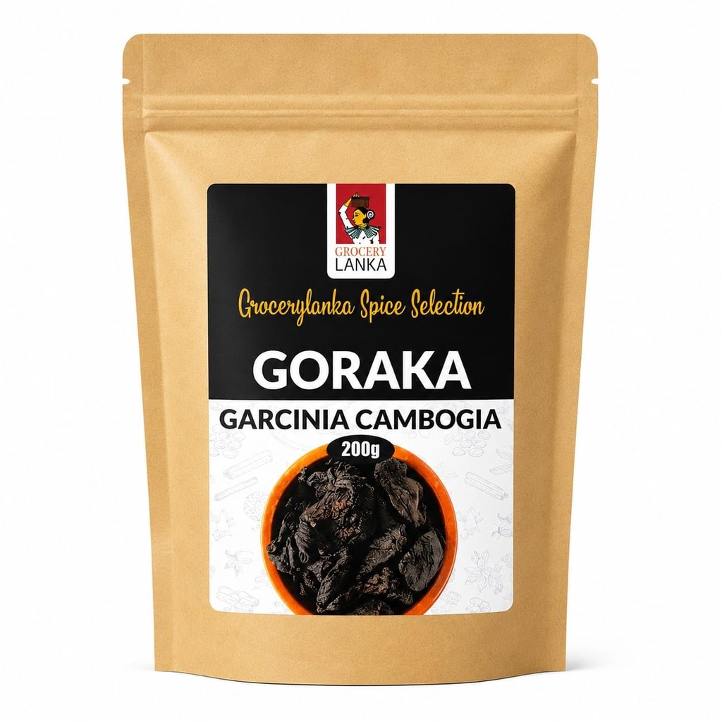 Goraka 200g (7oz), tørket Garcinia Cambogia, Naturlig Mat Souring agent