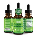 Premium Klorophylle flytende dråper - 100% naturlig og glutenfri flytende klorofyll - ikke GMO, 118 Services