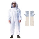 LONGADS Profesjonell Bee Suit for menn kvinner, Beekeeping Suit Beekeekeeper Suit med hansker og ventilisert Hood, multi-størrelse Bee Outfit for bakgård og Bee Keeper for Bee Keeper Catcher Christmas Kostume