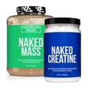 NAKED soya-fri protein bunke: 8LB sjokolade vegansk masse kreatin