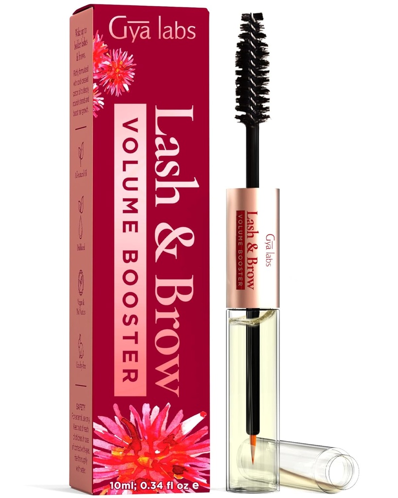 Gya Labs Lash og Brow Olje - 100% ren Natual Organic Castor Oil Eyelash & Eyebrow Serum for fullere utseende Lashs & Brows (0,34 Fl Oz)