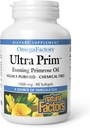 Naturlige faktorer Ultra Prim Kveld Primrose Olje 1000mg, En naturlig kilde til Omega-6 GLA, 90 Softgels