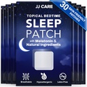 JJ CARE søvnpatcher 30 PCS, søvnhjelp for voksne ekstra styrke, naturlig og toksinfri søvnpatch, melatonin patch for daglig bruk, melatonin naturlig patch for søvnstøtte