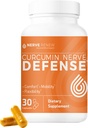 NERVE Curcumin Nerve Forsvar med Meriva Curcumin Phytosom for komplett Nerve Nourishment og komfort - Optimert Curcumin med svart pepper ekstrakt - 30 kapsler