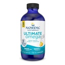 Nordic Naturals Ultimate Omega Xtra Liquid, Lemon Flavor - 8 oz - 3400 mg Omega-3 + 1000 IE Vitamin D3 - EPA & DHA - Hjerne, hjerte, felles, og immun helse - Non-GMO - 48 Services