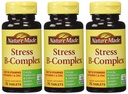 Naturlaget stress B kompleks W sink størrelse 75ct (pakke på 3) 225 ct Totalt