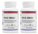 Pros-TEROL (2 flaskesett), prostate relief med 900 mg plantesteroler med pumpeskinn frø, Stinging Nettle Root, Ginger Root, Licorice Root ekstrakter 90 kapler