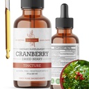 Cranberry Tinktur - økologisk tranebær ekstrakt flytende, alkohol - gratis urtetilskudd - laget i USA