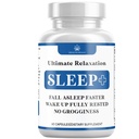 Avslappende søvnhjelp, naturlig ikke-habitforming, søvntilskudd utviklet til støtte for lengre og bedre søvn, kamille, magnesium, Melatonin, Ashwagandha, GABA, Drug-Free (60 Count)