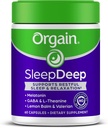 Orgain SleepDeep, Melatonin Sleep Aid støtte Supplement med magnesium, GABA, L-Theanine, L-Tryptophan, Kamille, sitron Balm & Valerian Root, Glutenfri, doktor Formulert - 60 dagers forsyning