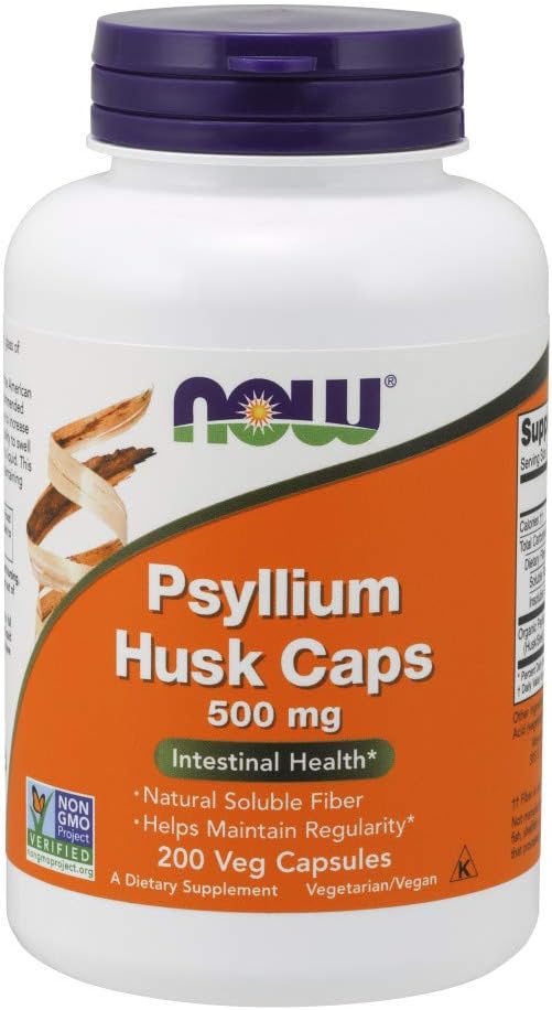 Psyllium Husk 500 mg, 200 kapsler (pakke på 3)