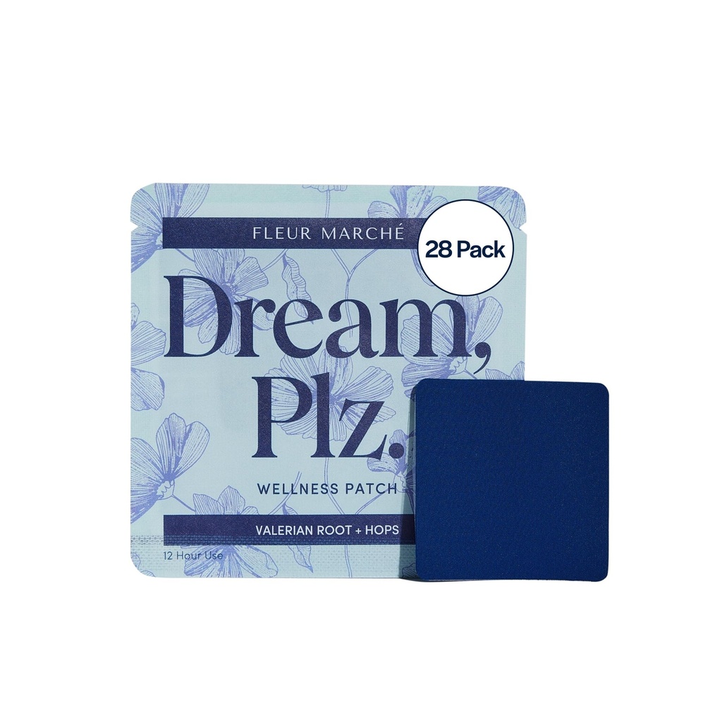 Fleur Marche Dream, Plz Botanisk søvn - Bedre ZZZ's med Valerian Root, L-Theanine, Lavender Olje & Hops - Naturlig Sedativ - Høyt Biotilgjengelig - 28 Patches