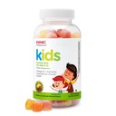 GNC Miletoner Kids DHA Gummies, Barn i alderen 2-12, Omega-3s, Øye og Hjernefunksjon & Utvikling, Vitamin A & D, Sunn tenner og bein, Glutenfri, Ingen kunstige Flavors, Bringebær sitron, 120 Gummies