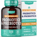 Prebiotika og probiotika: Lactobacillus Gasseri, Lactobacillus Rhamnosus, Plantarum, Casei, Bifidobacterium longum, laktis, infantis. Probiotiske prebiotiske, pre og probiotika for digestiv helse.
