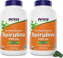 NOW Foods Organic Spirulina 1000 mg Tabletter - 300 greve (Pack of 2) - Ikke-GMO, Super Grønn Hele Mat Supplement - Dobbelt styrke 1000 mg - naturlig forekommende Beta-Caroten (VIT A), B-12 og GLA