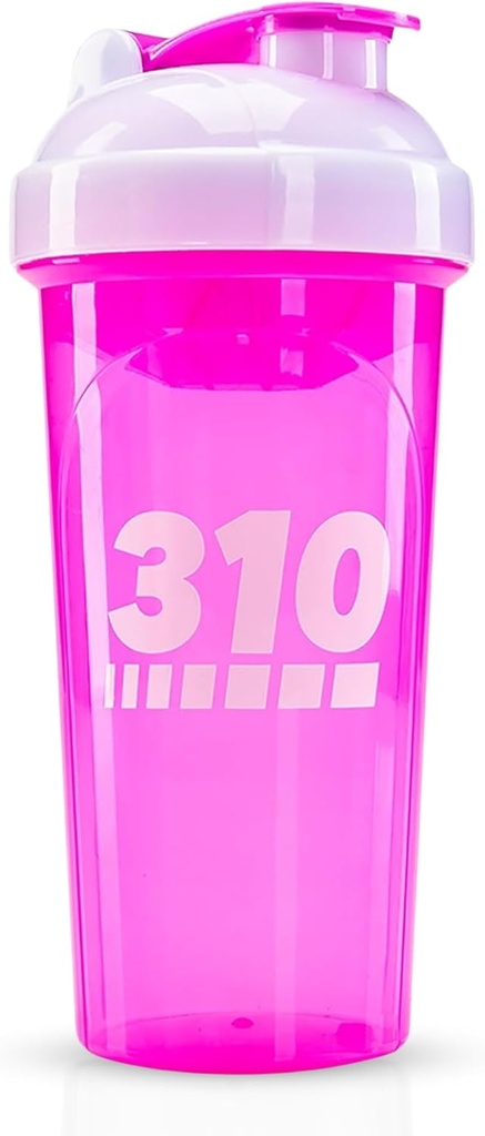 310 Ernæring Protein Shaker Flaske - Holdbar Blender Flaske Shaker for måltid Erstatning Protein Powders, Lemonade Mix, og pre trening - BPA-fri og oppvaskmaskin Safe Mixer Cup - Pink