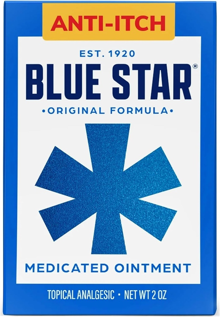 Blå stjerne Anti-kykt Medisinert Ointment 2 oz (Packof 4) VJC#Re