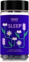 Naken søvn - GABA L Theanine Natural Sleep Aid - Lemon Balm, Lavender og Melatonin for forbedret avslapning og søvnkvalitet - Glutenfri og vegetarisk - 30 kapsler