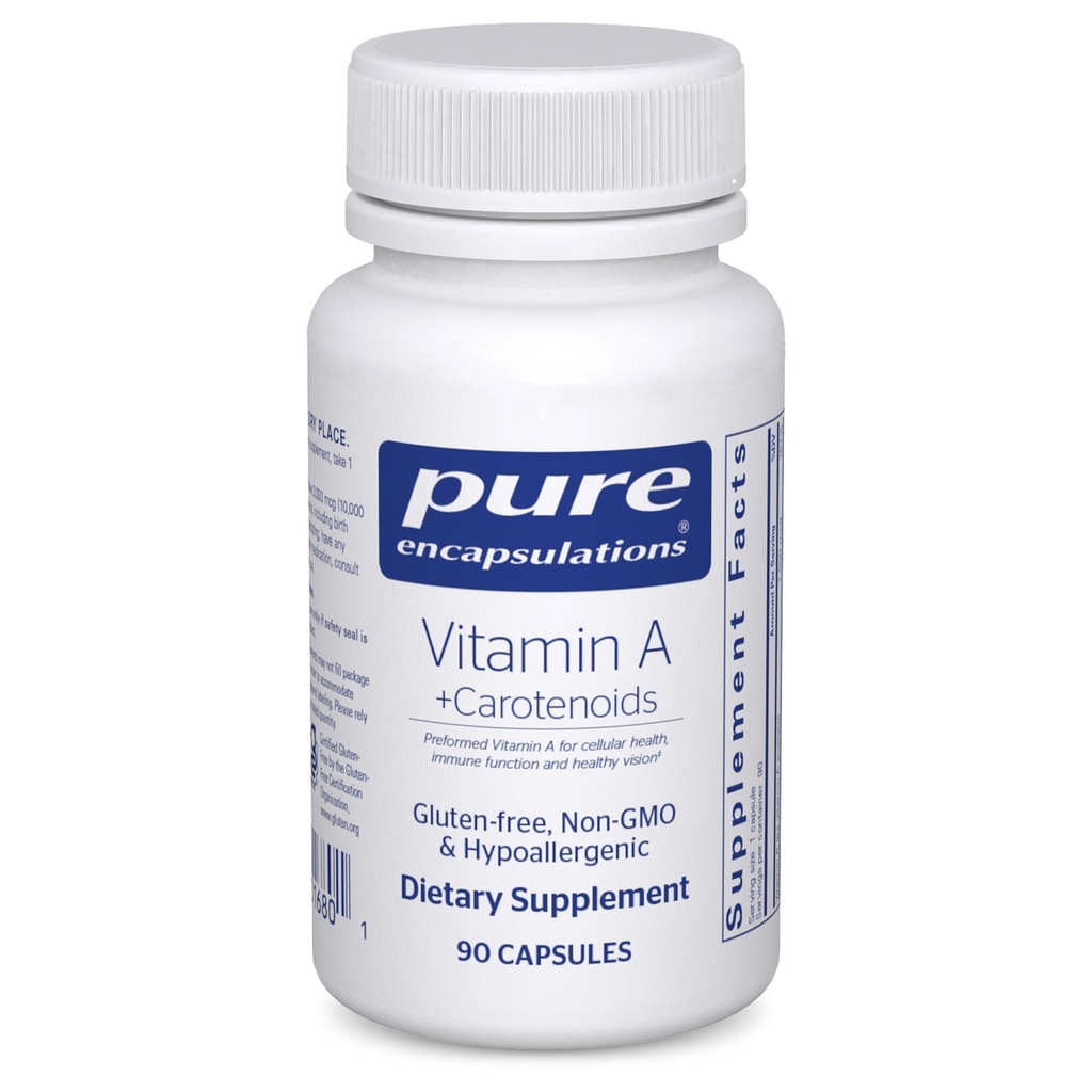 Rene innkapslinger vitamin A + karotenoider (Lutein, Zeaxanthin og Astaxanthin)