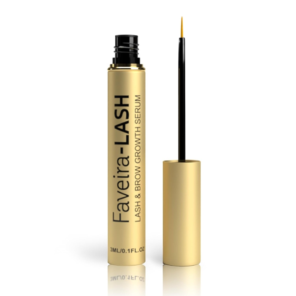 Eyelash Serum for øyenvippevekst: Faveira Beauty Eyelash og Brow Serum med avansert formel for lengre Fullere og Tykkere Luscious Lashes og Brows 3ML
