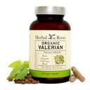 Herbal Roots ren organisk Valerian Root Capsules - 900 mg - Ikke-Habit Forming uten Melatonin, Non-GMO - 60 Count Vegansk Kapsler, Herbal Supplement