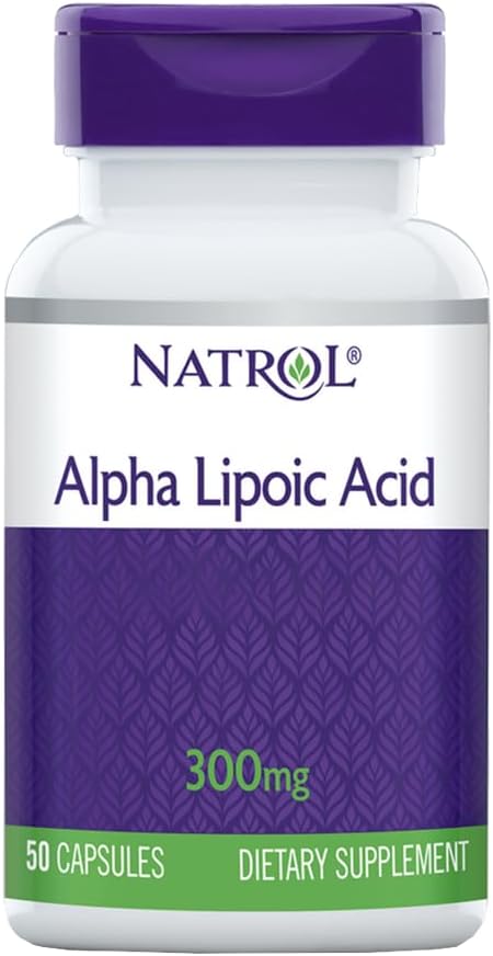 Natrol Alpha Lipoic Acid 300mg Kapsler, 50 greve (Pack of 3)