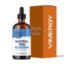 Vimergy Melatonin 5 mg – Naturlig søvnhjelp – sovesupplement – hjelper deg å sove raskere og holde seg sovesover lenger - ikke-GMO, Glutenfri, Kosher, Soja-fri, Vegan, Paleo (115 ml)
