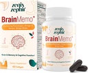 Brain Kosttilskudd for hukommelse og fokus - Fosfolipid kompleks med Omega-3, Plasmalogener for kognitiv ytelse og fokus Forbedring - Ikke-GMO, 60 dager