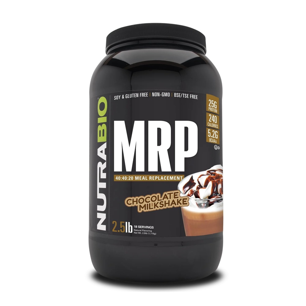 NutraBio MRP - komplett måltid erstatning protein pulver, 2,5lbs - sjokolade
