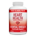 Hjerte Helse Essential Omega 3 Fiskeolje med vitamin E - høy potens Omega 3 Fish Oil Supplement med EPA & DHA - Burpless Softgels fra Sardiner & Anchovies - Ikke-GMO, Glutenfri - 60 Services