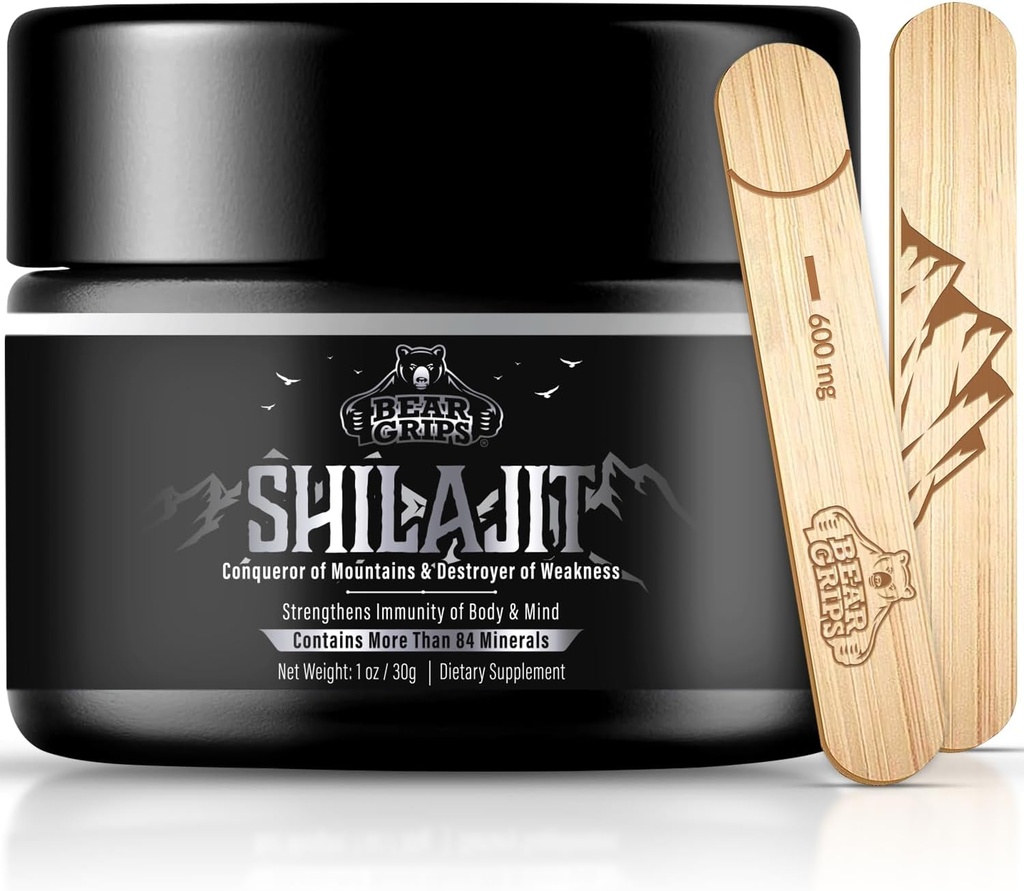 Shilajit ren Himalayan Organic - ren Himalayan Shilajit Supplement - Original Shilajit for menn ren Shilajit Resin med 85 + Trace Minerals og Fulvic Acid, støttemetabolisme og immunsystem - 30g