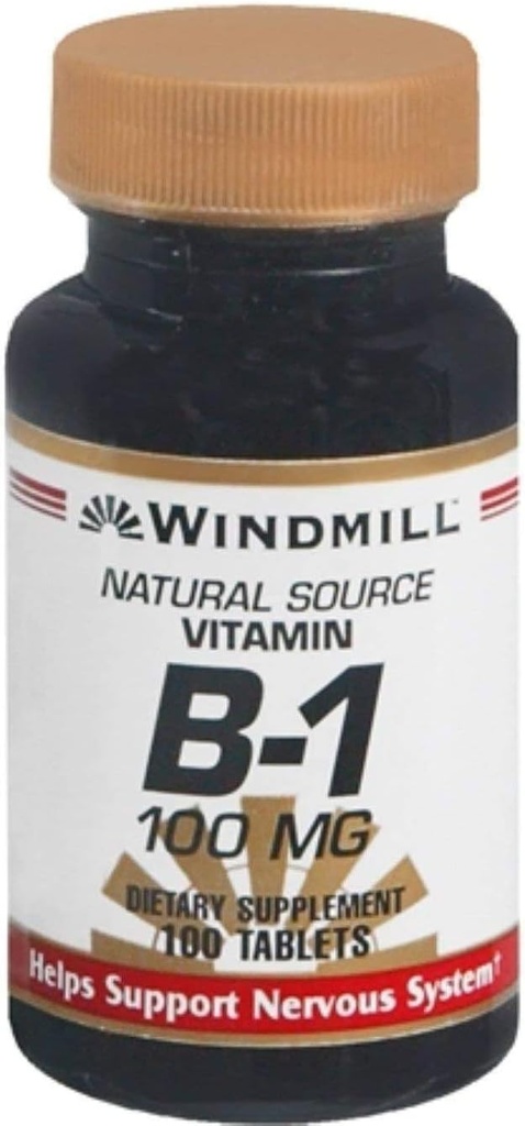 Vitamin B-1 100 mg tabletter 100 TB - Kjøp pakker og SAVE (pakke på 4)