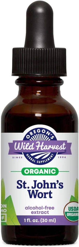 Oregon's Wild Harvest Frisk Organic St. John's Wort Extract, 1 Fluid Ounce