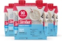 SlimFast Snack Shake, 90 Calorie Fiber Shake, Klar til å drikke, Protein Drink, Kremet Vanilla, 12 greve