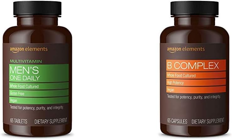 Elementer menns én daglig multivitamin (65 tabletter) og elementer B kompleks (65 kapsler)