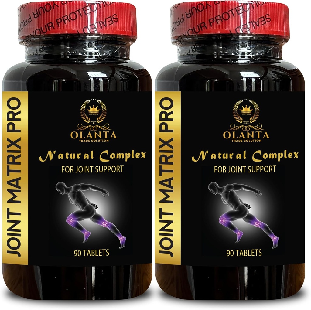 Joint Matrix PRO Complex - Knee støtte, Chondroitin MSM, felles støtte supplement for komfort styrke fleksibilitet, avansert felles støtte formel - 2 flasker