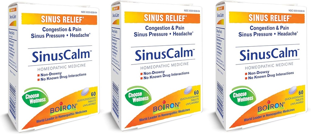 Boiron - Sinus Calm Sinus Relief - 1 Hver - 60 TAB