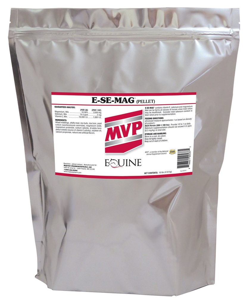 E-Se-Mag (10lb) for muskelfunksjon og gjenoppretting i hester