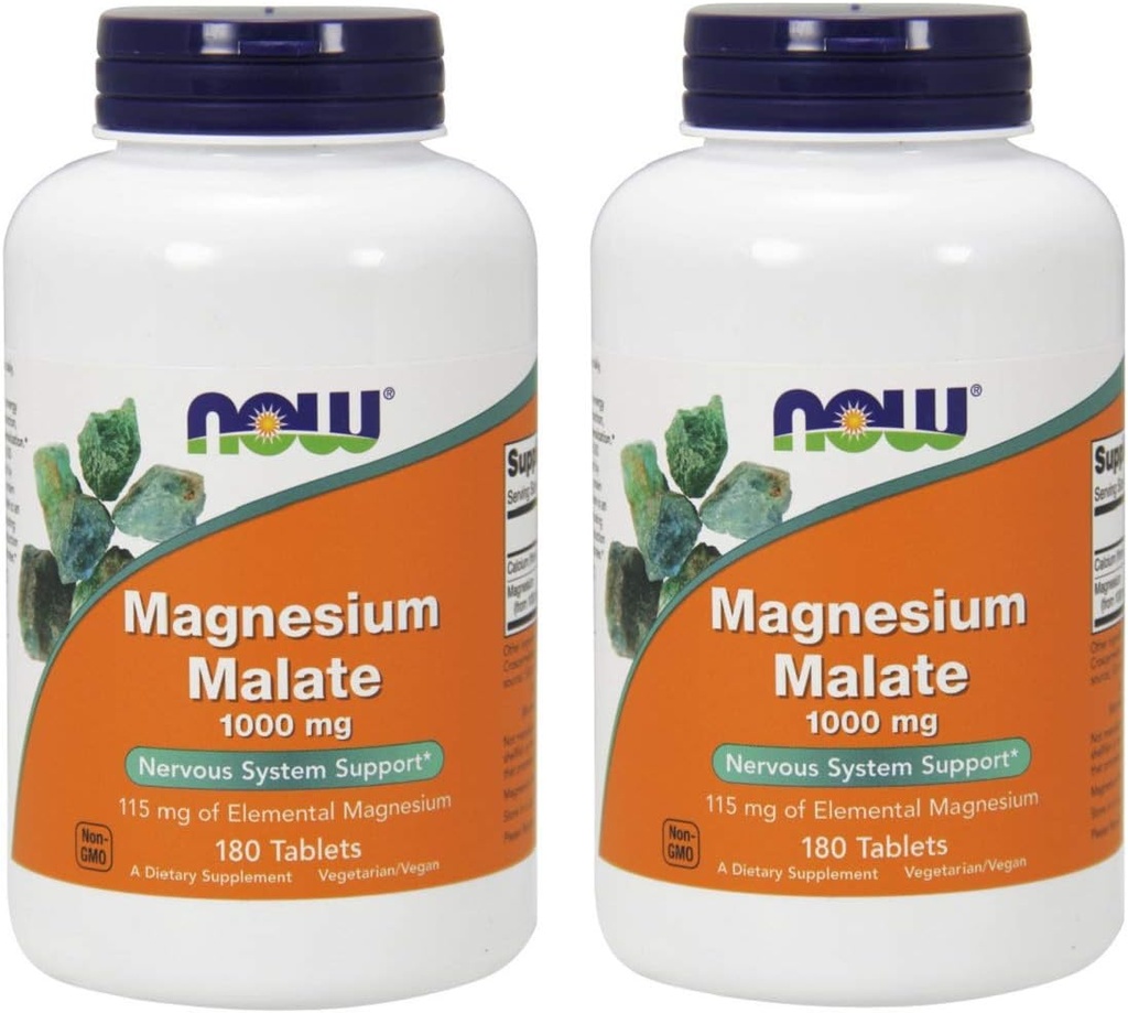 NU Magnesiummalat 1000 mg, 180 tabletter (pakke på 2)