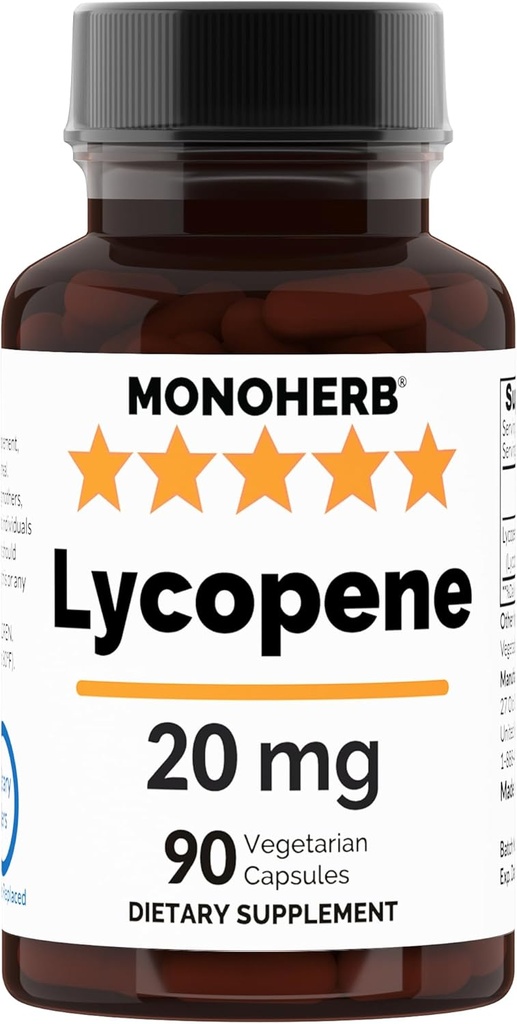 MONOHERB Lycopen 20 mg per kapsel - 90 Veg Kapsler