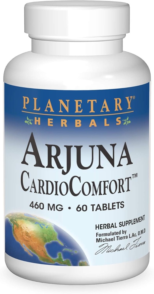 Planetary Herbals Arjuna Cardio Comfort Tabletter, 460 mg, 60 greve