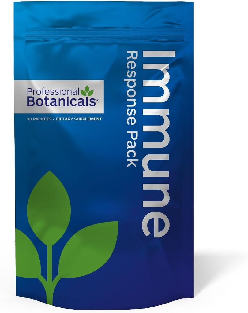 Profesjonelle Botanicals Immune Response Packs - Vegan Multi-Formula Immune System Support - 20 Pakker