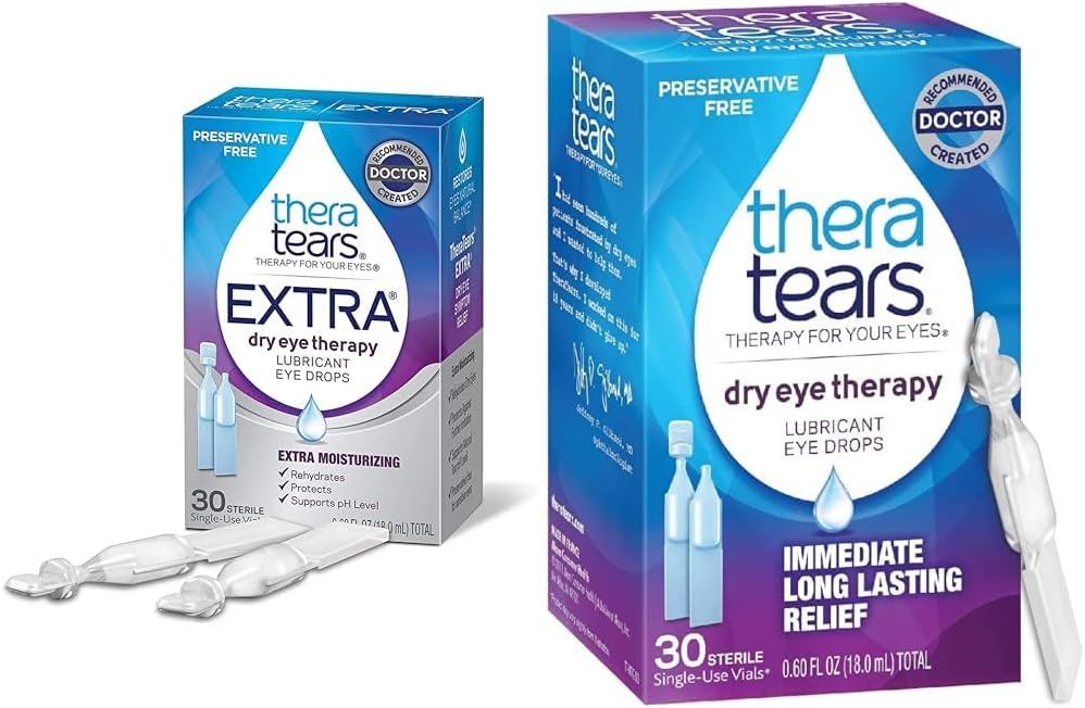 TheraTears Extra Tørr Eye Therapy Lubricant Eye Dropper 30ct & Tørr Eye Therapy Lubricating Eye Dropper 30 Virus