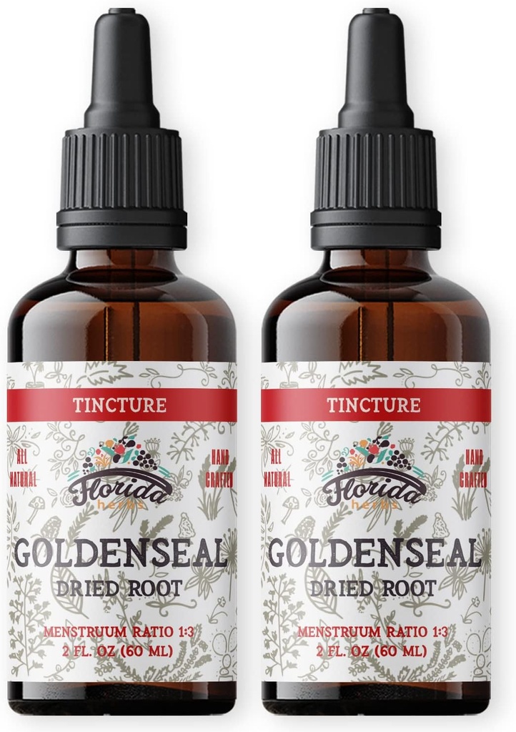 Goldenseal Root Tinktur 2 Fl Oz (pakke med 2)