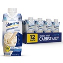 Glucerna Protein Smart Diabetes Care Shake, Vanilla, Diabetisk Måltid Erstatning for å støtte blodsugarhåndtering, 30g Protein, 150 kalorier, Klar til å drikke, 11-fl-oz flaske, 12 Pack
