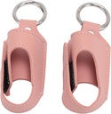 2pcs Astma innhaler holder bærbar lagring Beskyttende PU skinn Astma innhaler saken for reise ()