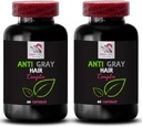 Antigrå hår piller - CNY GRAY HAIR COMPLEX - Fargebalanse, Grå hårkontroll, Hårtone vekkelse, Farge revitalizer, Antigrå hår supplement, Farge vitalitet booster, fersk farge 2 Bot 120 Caps